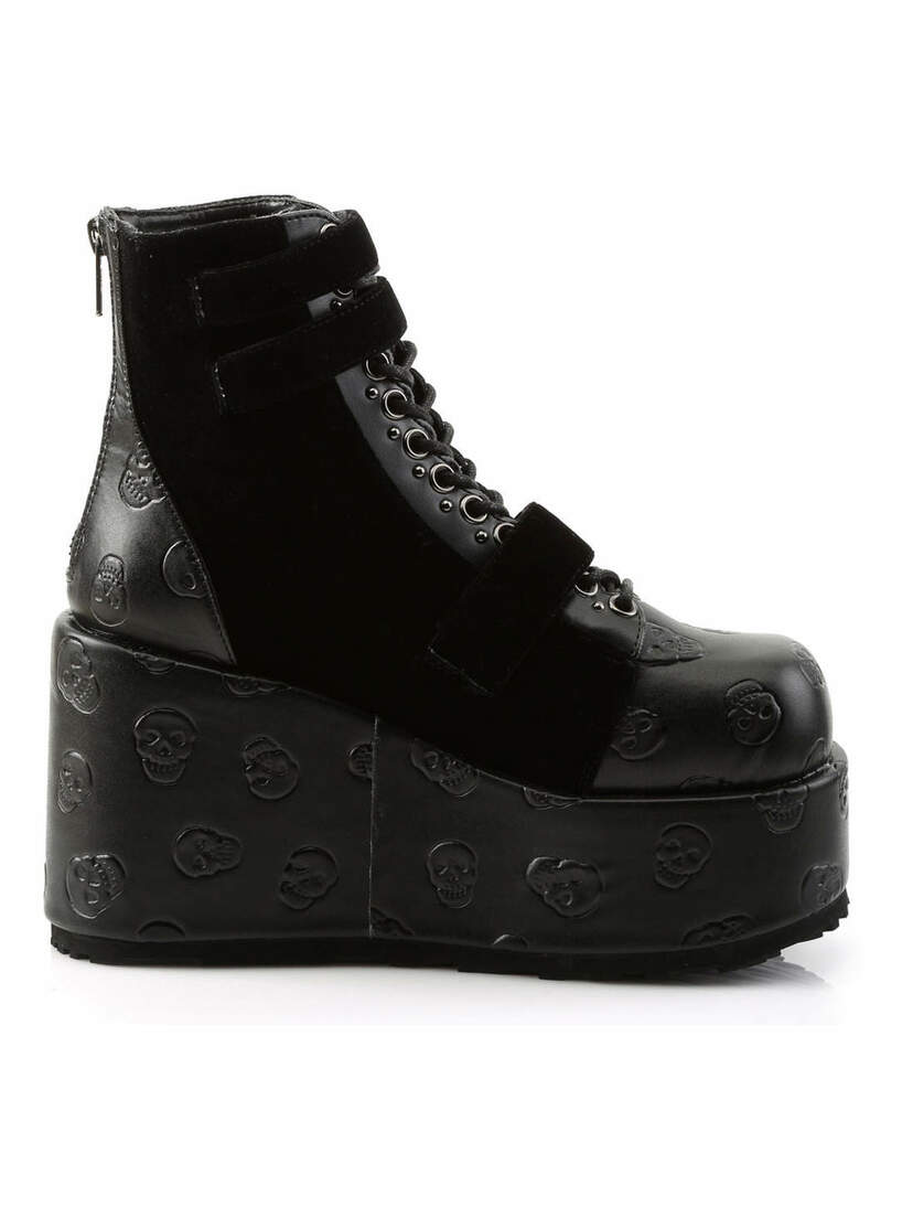 Demonia CONCORD-55 Skull Platform Boots