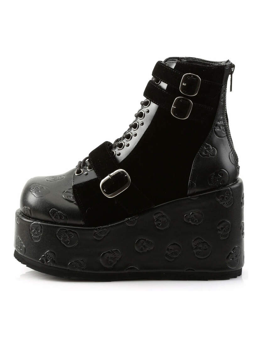 Demonia CONCORD-55 Skull Platform Boots