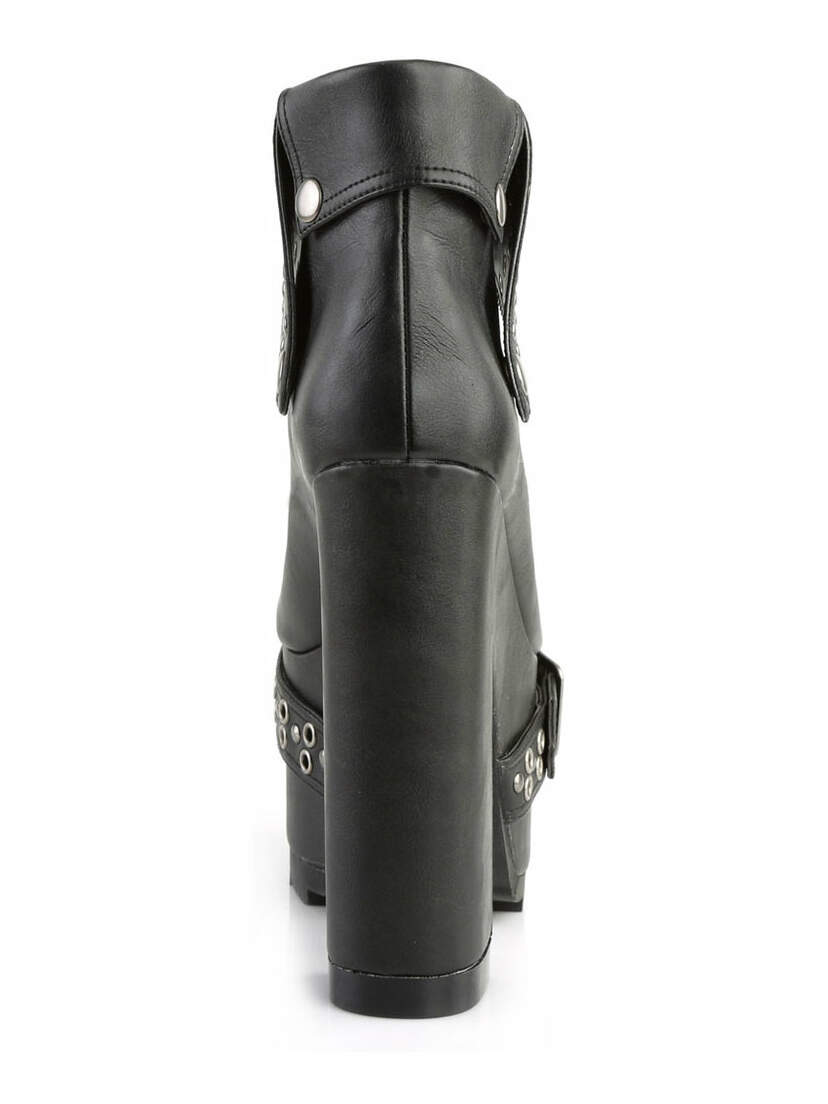 CRAMPS-103 Black Platform Boots