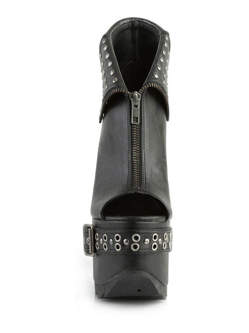 CRAMPS-103 Black Platform Boots