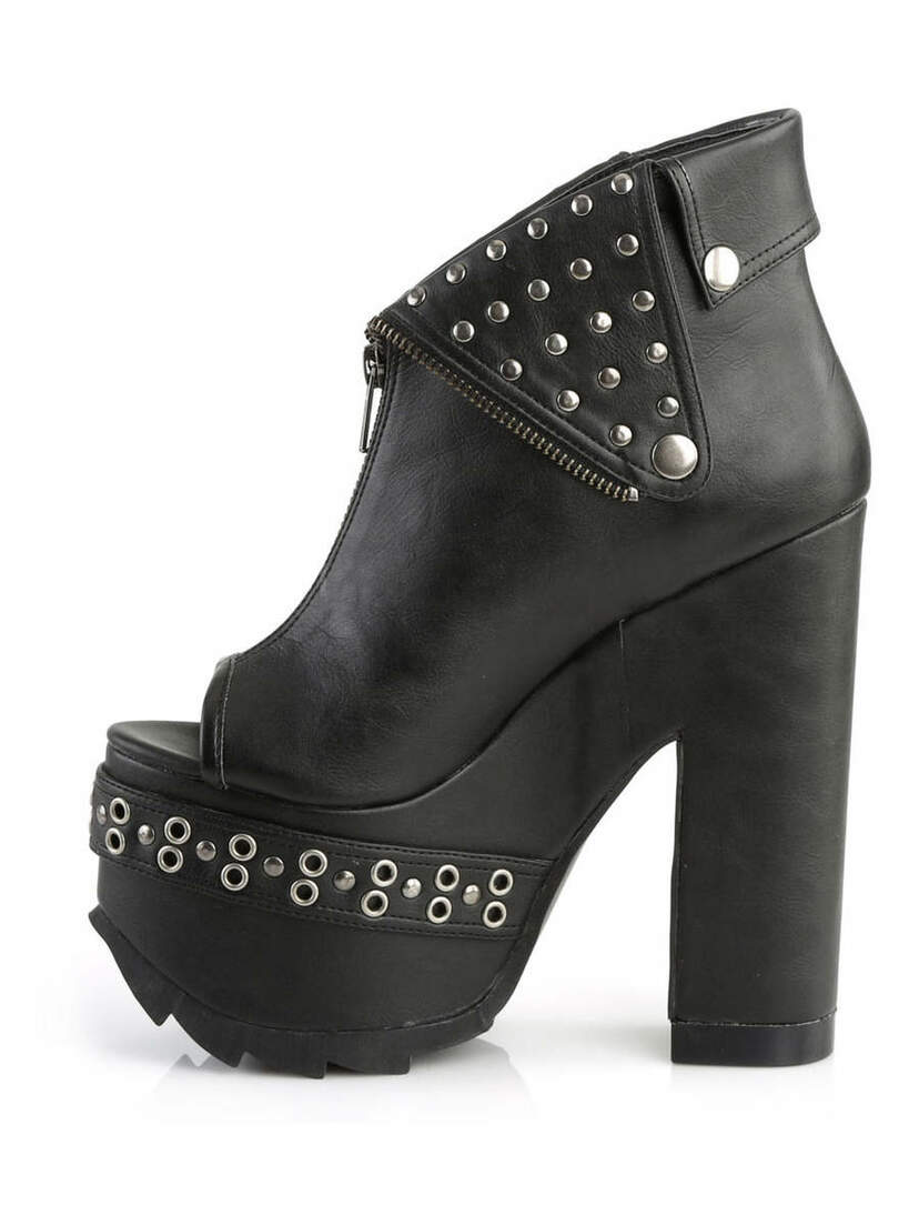 CRAMPS-103 Black Platform Boots