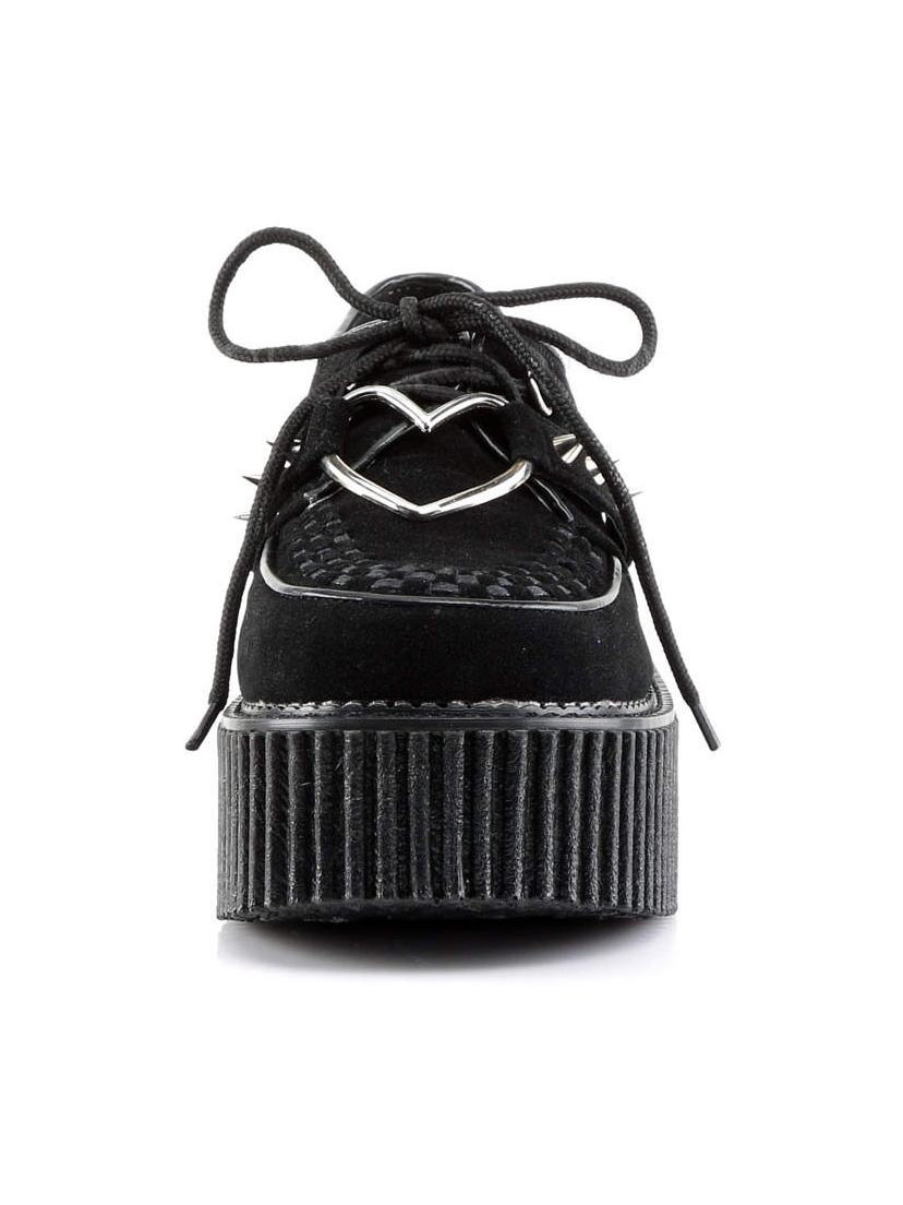 Ankle High Vegan Creepers with Buckle Strap