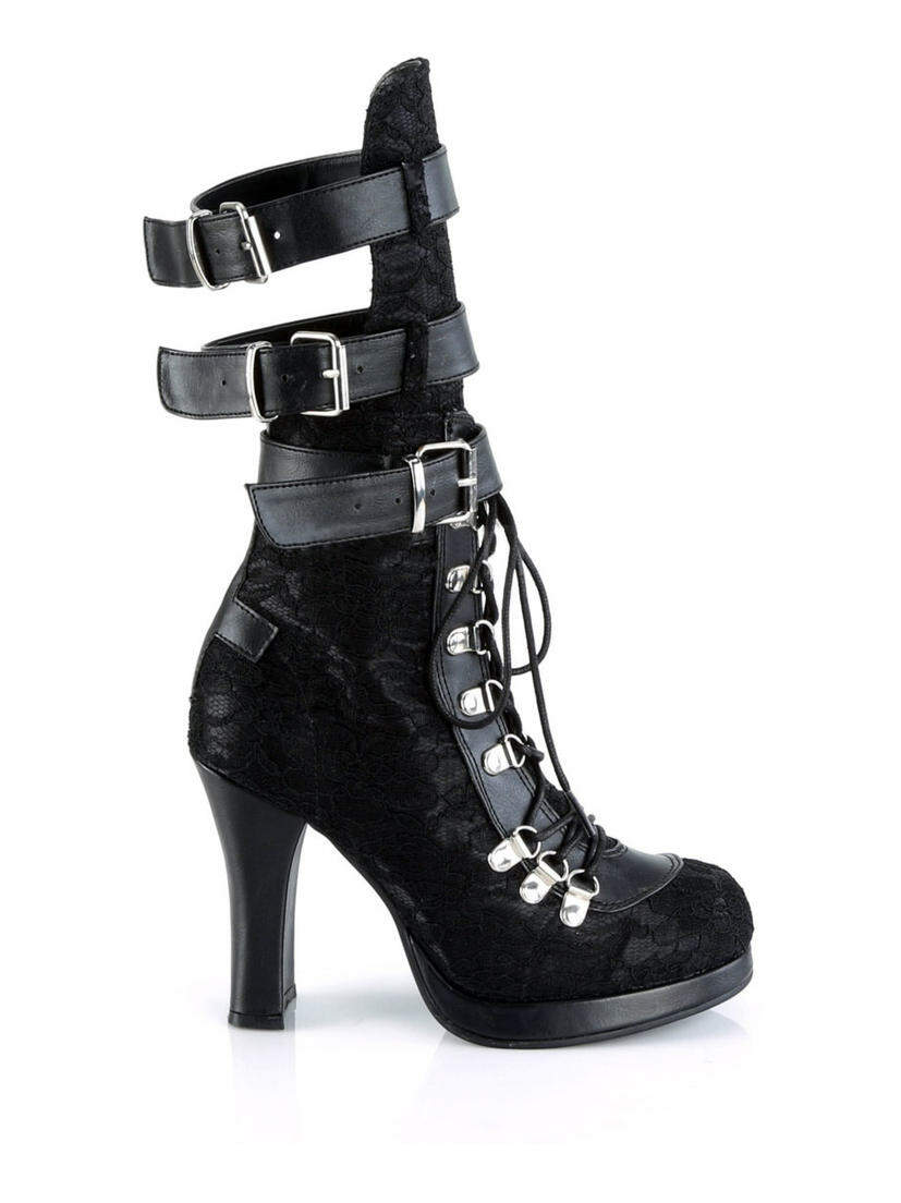 CRYPTO-61 4 inch high heels by Demonia