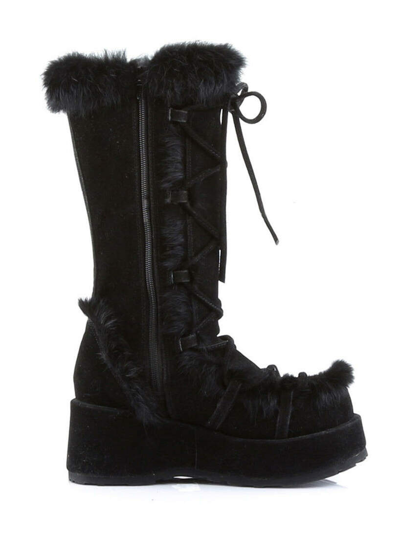 CUBBY-311 Black Suede Boots