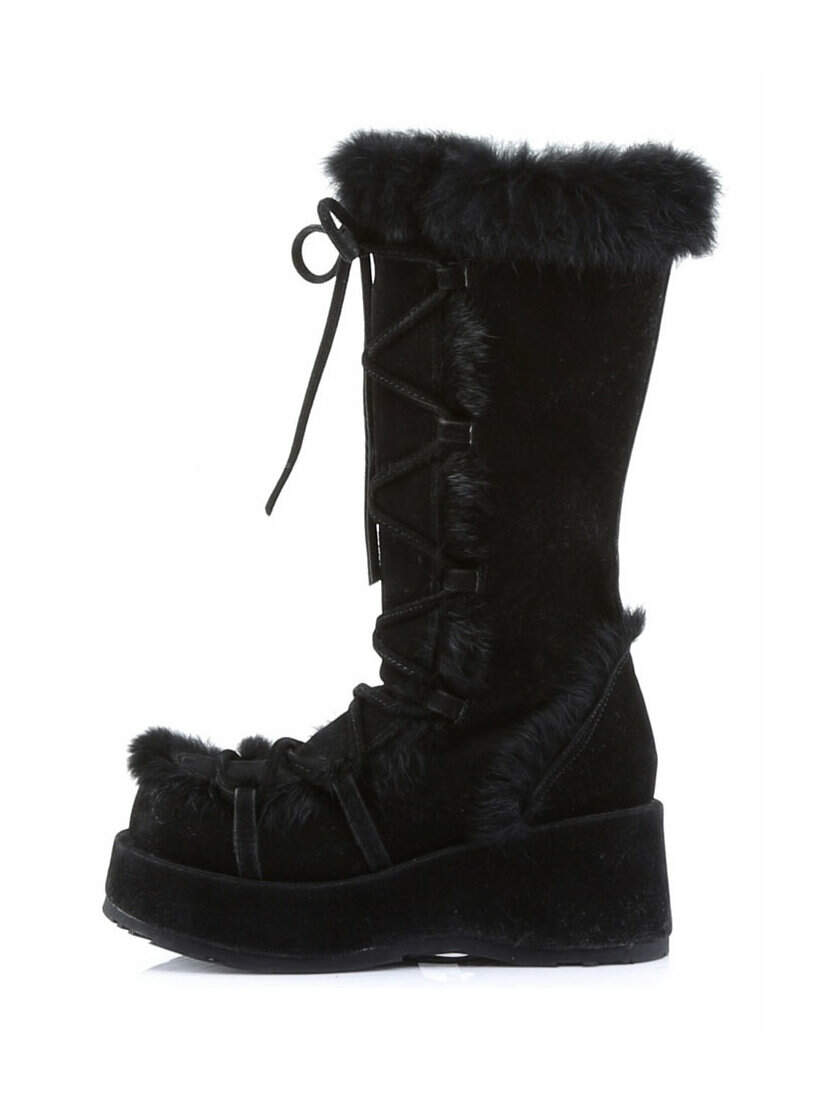 CUBBY-311 Black Suede Boots