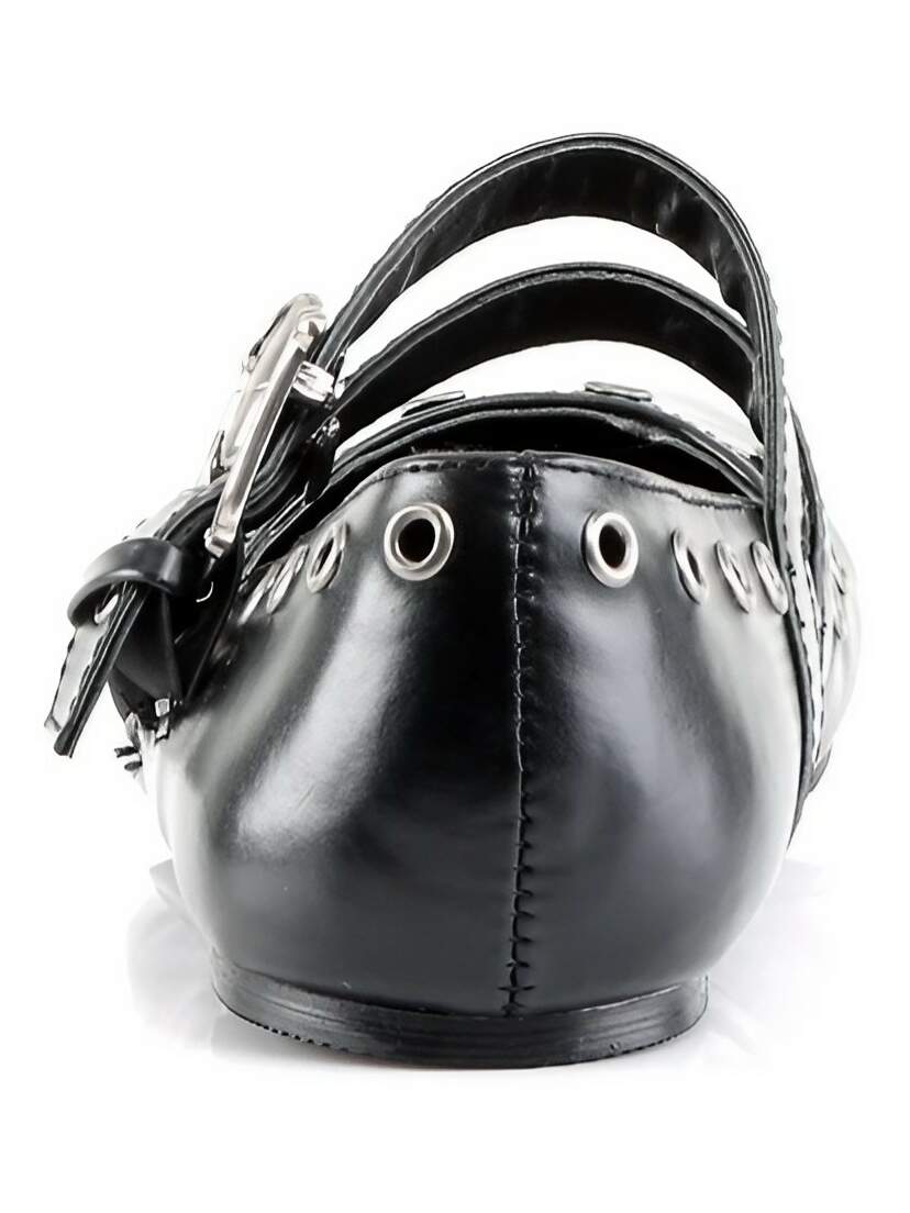 DAISY-03 Skull Buckle Flats