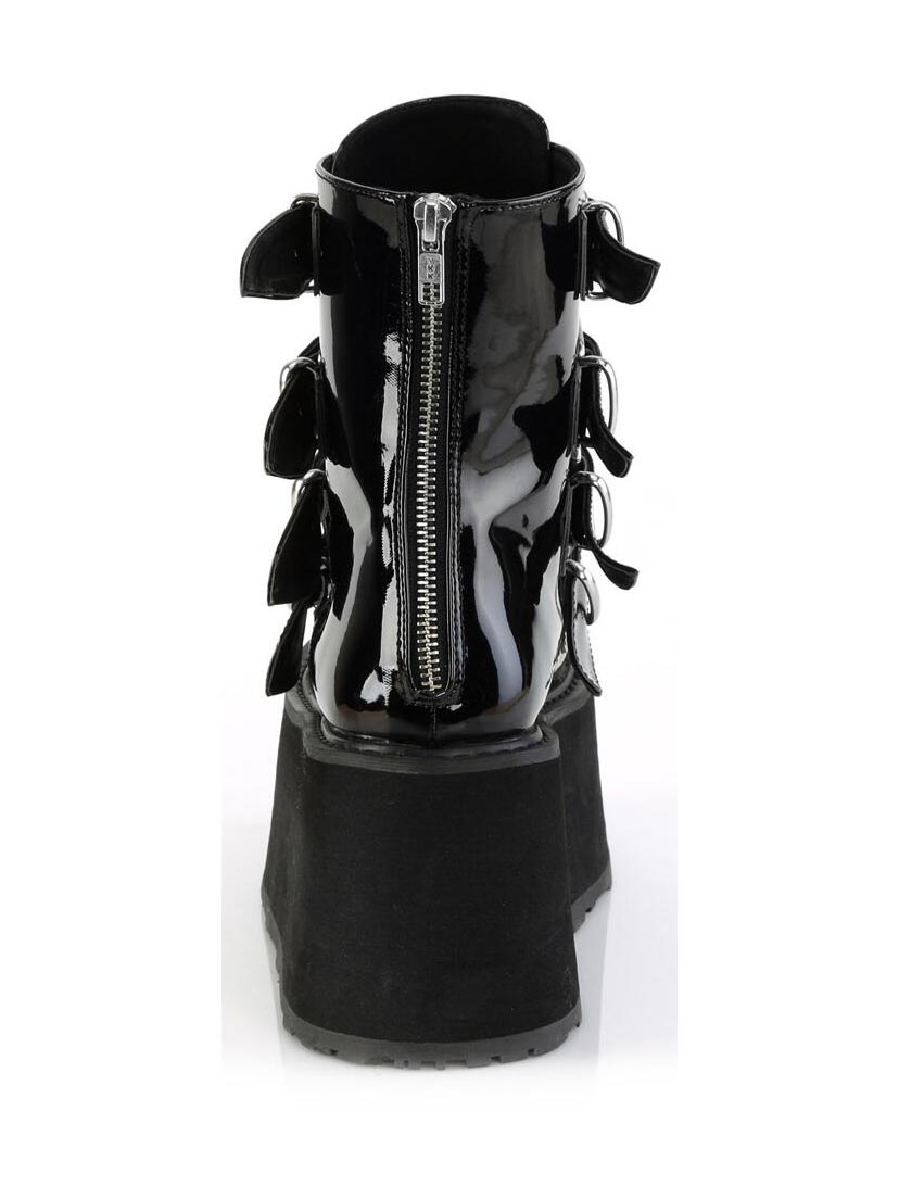 DAMNED-105 Patent Leather Platform Boots