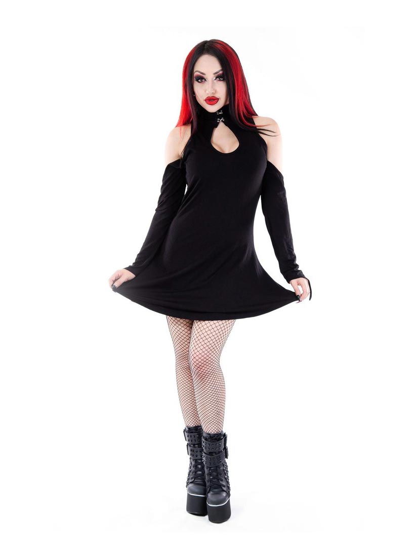 Daena Gothic Key Hole Dress