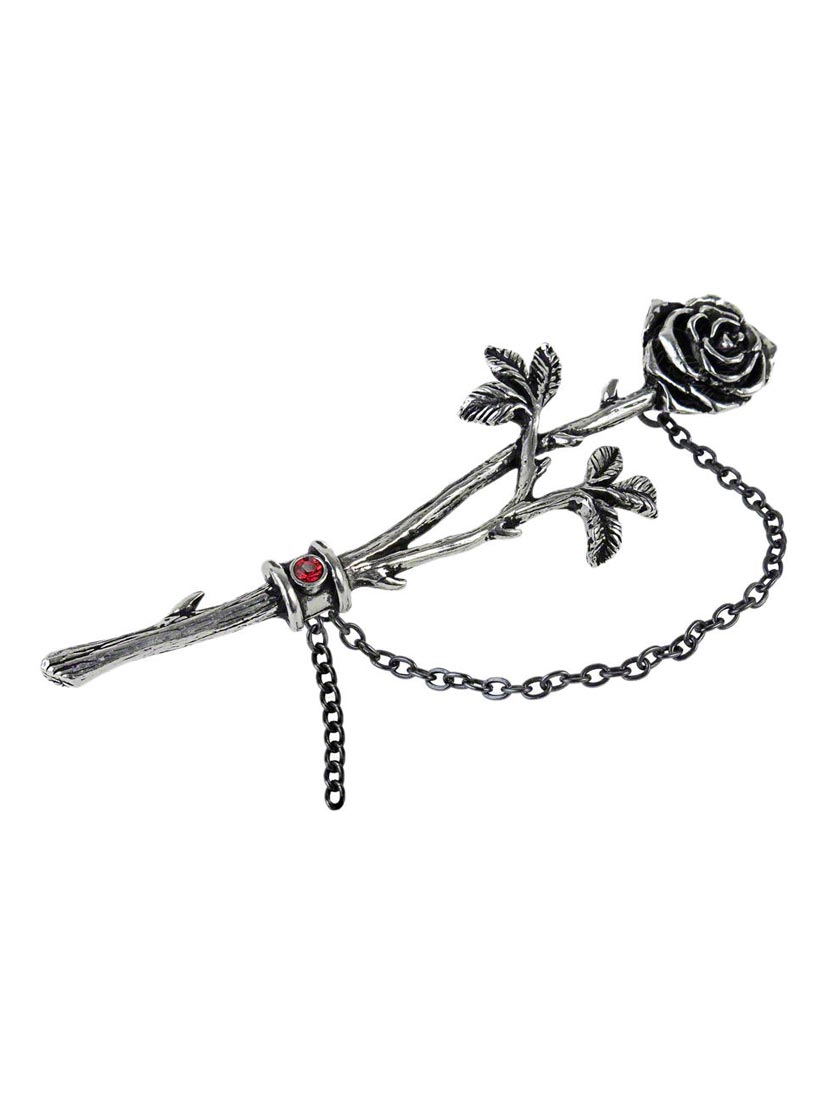 Chained Love Rose Earwrap