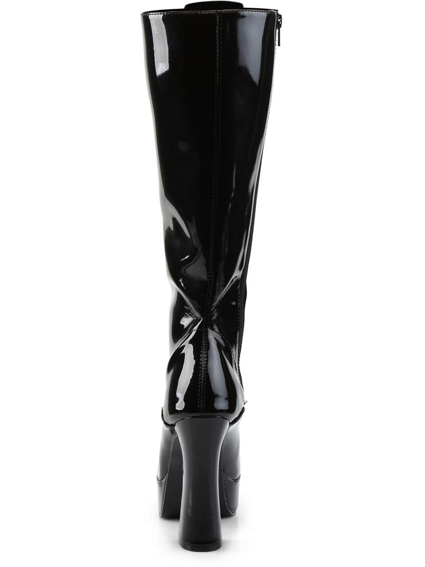 ELECTRA-2020 Black Patent Knee High Boots