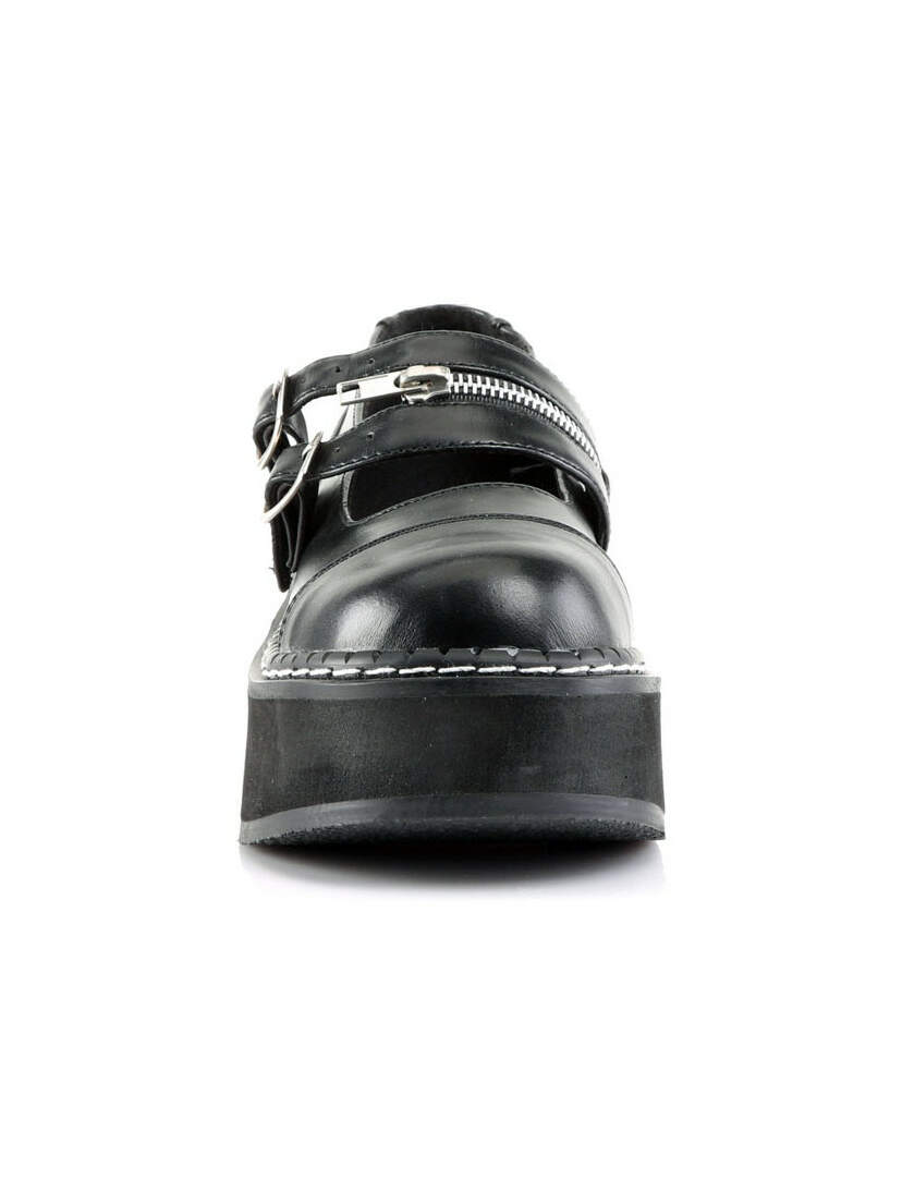 EMILY-306 Black Maryjane Shoes