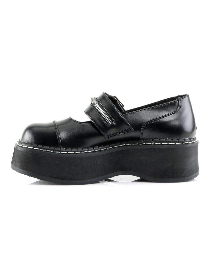 EMILY-306 Black Maryjane Shoes