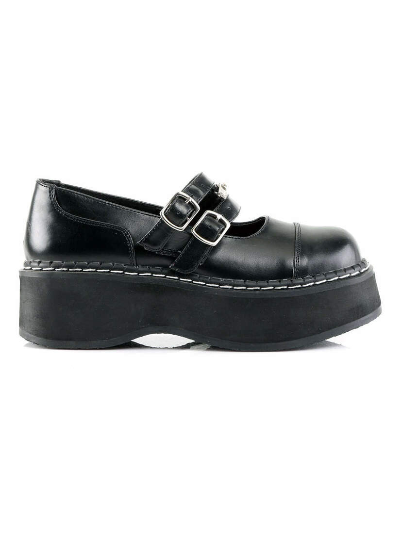 EMILY-306 Black Maryjane Shoes