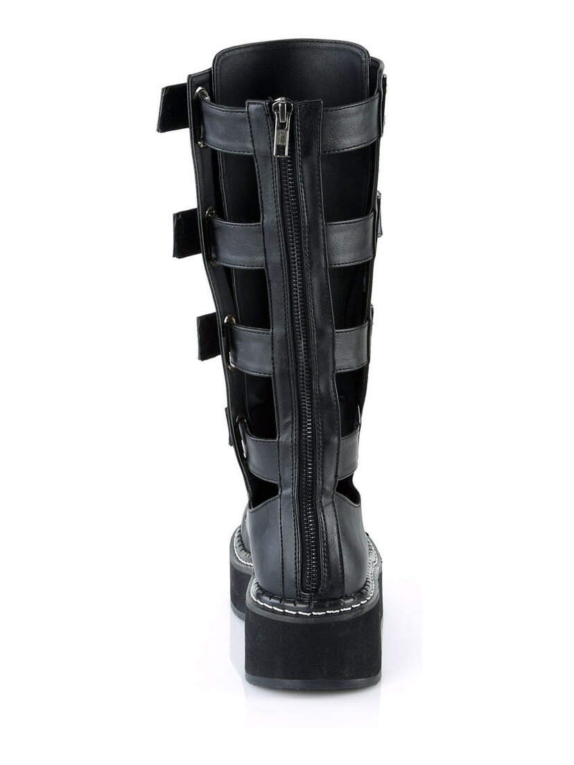 EMILY-359 Lace-up Strap boots