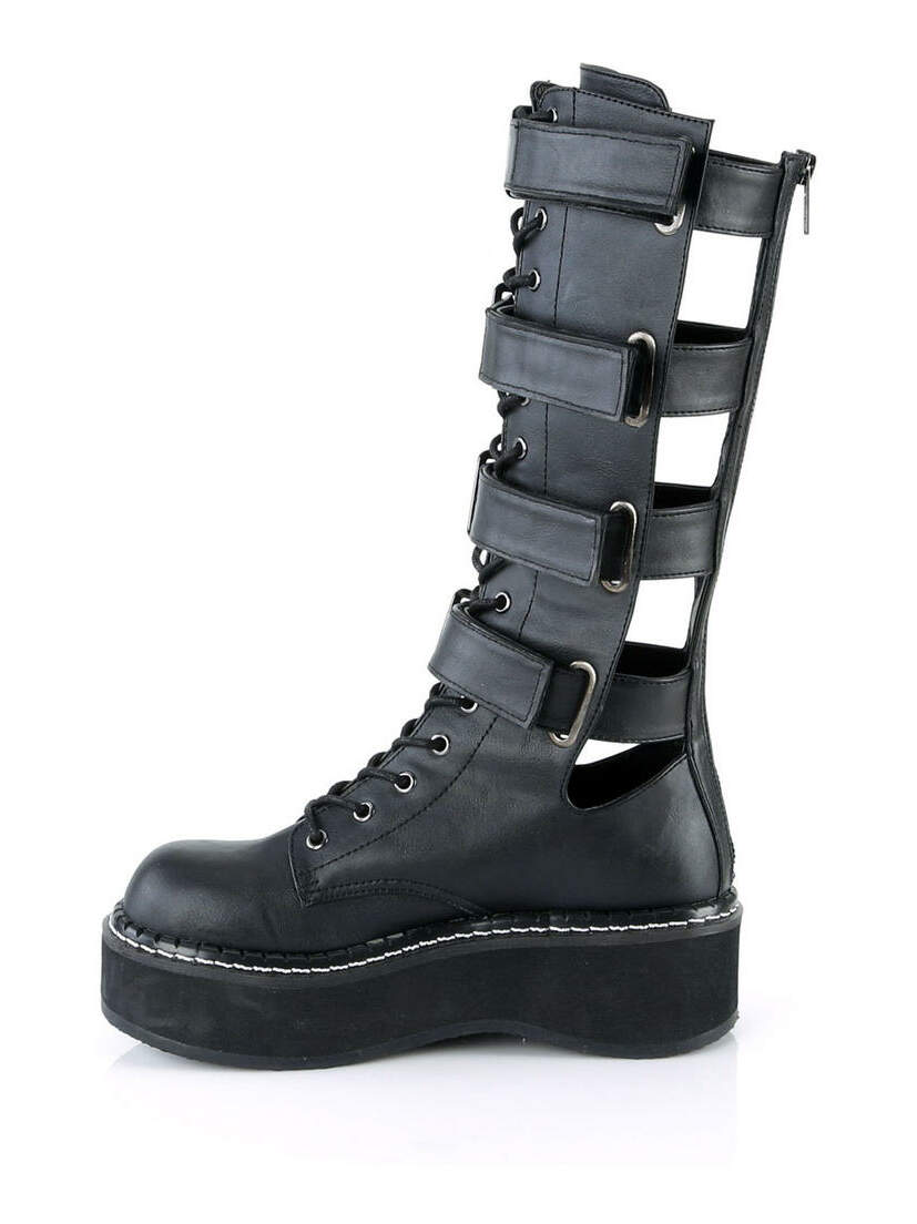 EMILY-359 Lace-up Strap boots