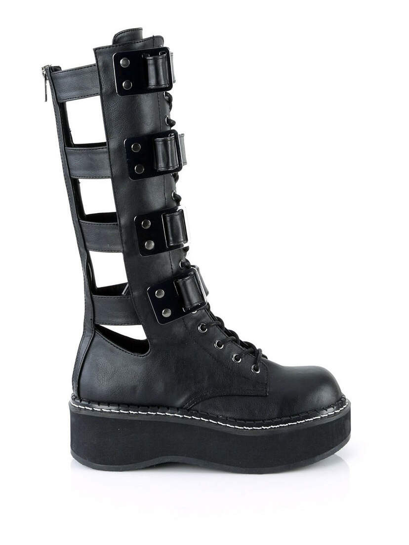 EMILY-359 Lace-up Strap boots
