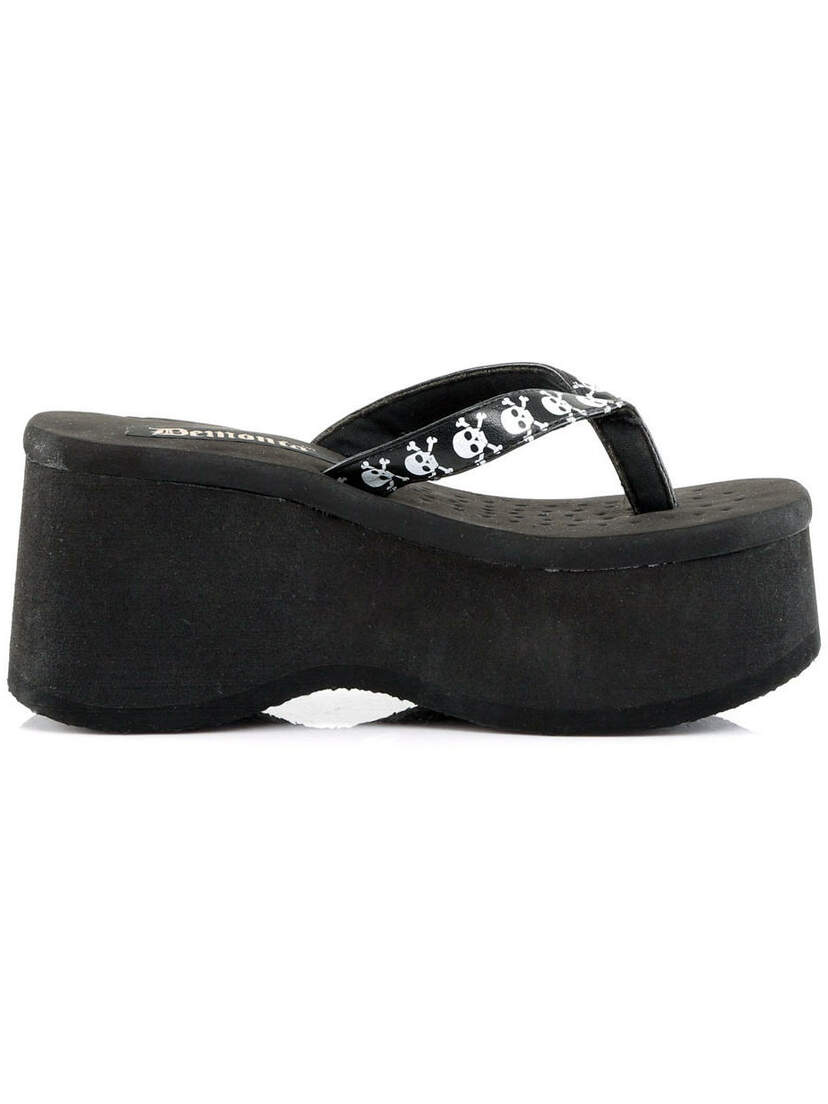 FUNN-17 Skulls Platform Sandals FUNN-17 Skulls Platform Sandals