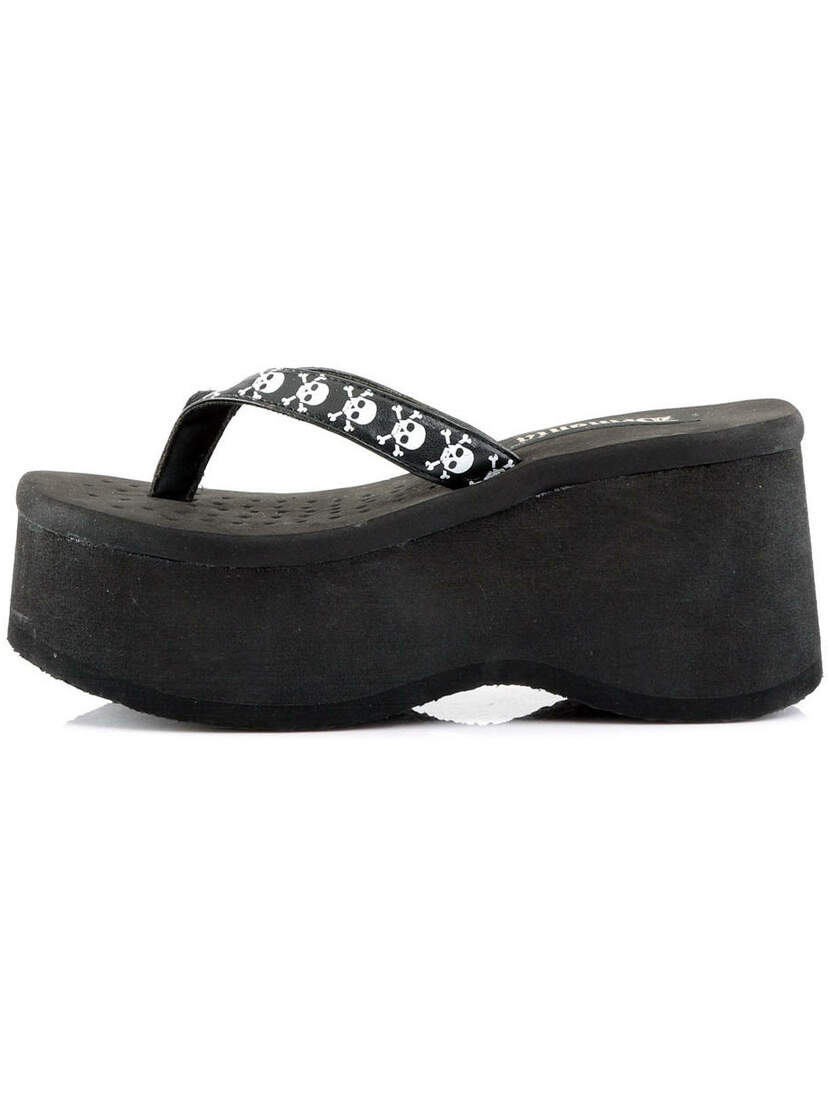 FUNN-17 Skulls Platform Sandals FUNN-17 Skulls Platform Sandals