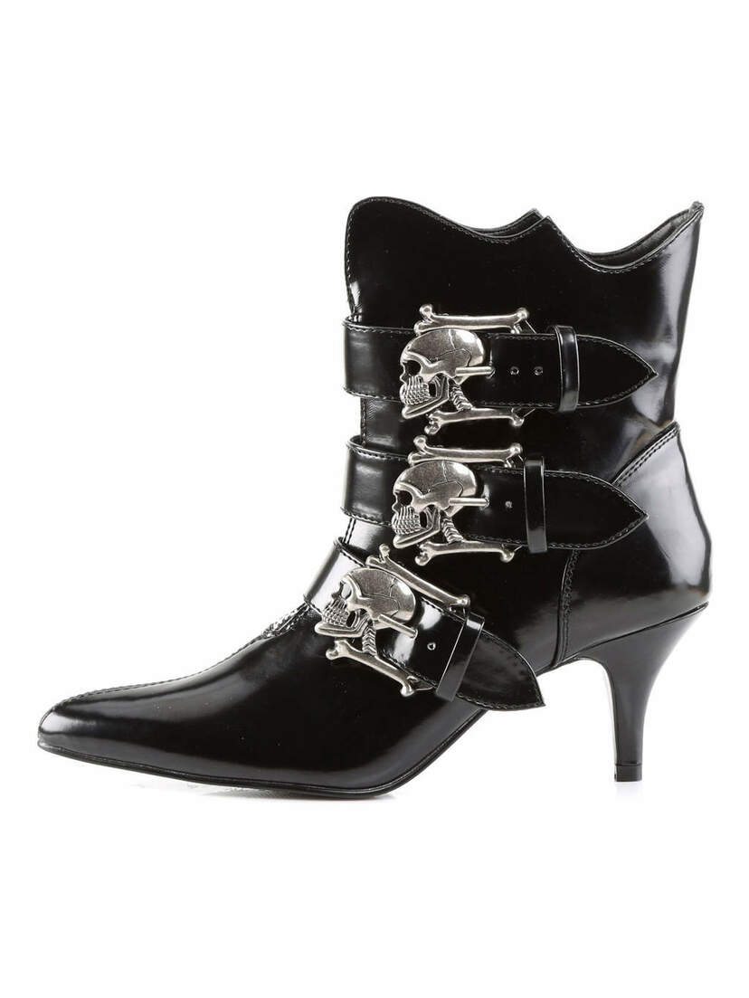 FURY-06 skull ankle stilettos