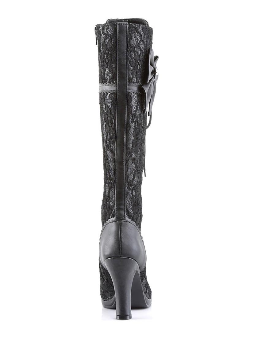 GLAM-240 Black Lace Boots