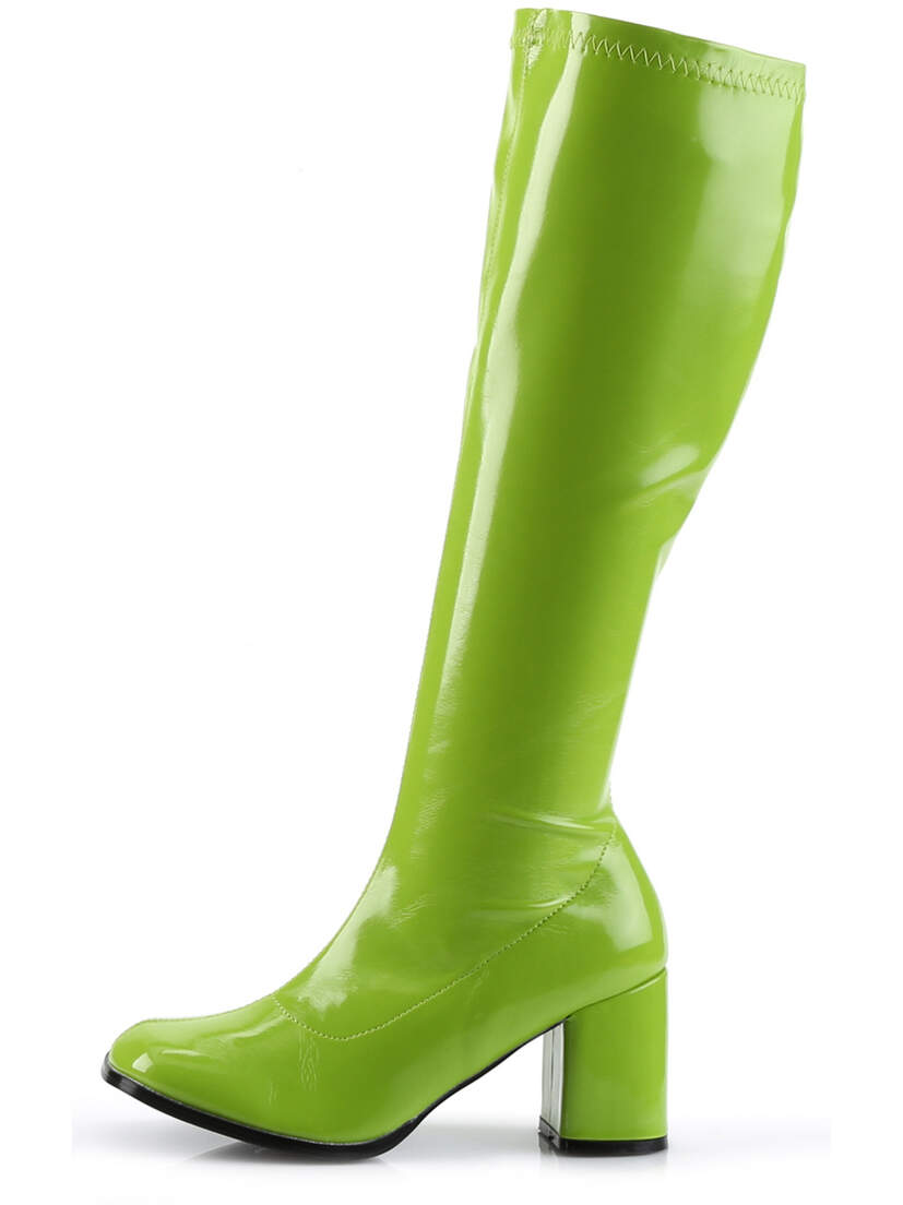 GOGO-300 Lime Green Go-Go Boots