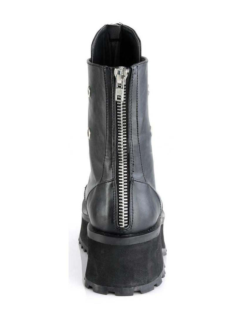 GRAVEDIGGER-10 Silver Toe Cap Boots