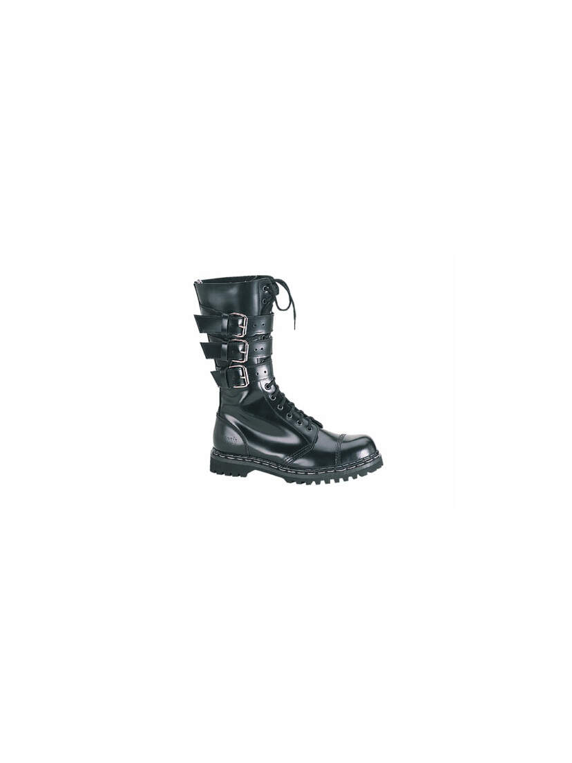 GRAVEL-14 Black Leather Demonia Boots GRAVEL-14 Black Leather Demonia Boots