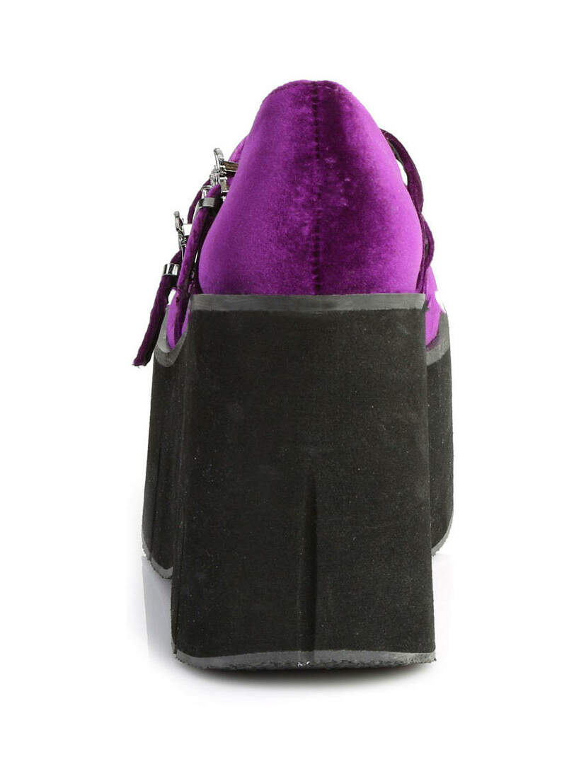 KERA-10 Purple Velvet Maryjane Shoes