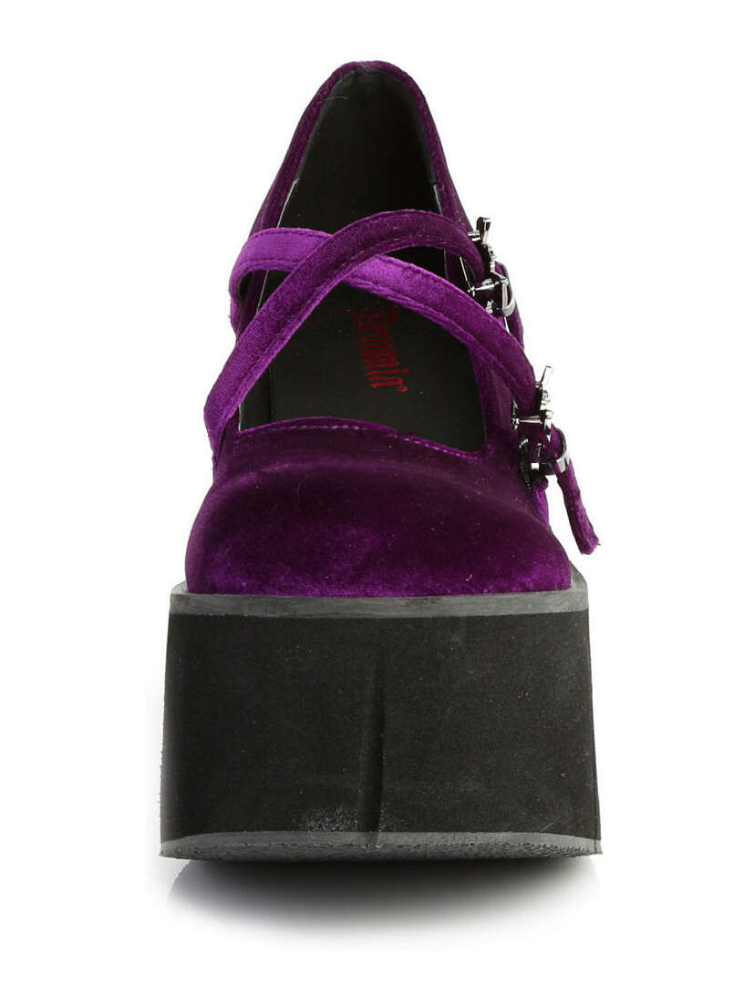 KERA-10 Purple Velvet Maryjane Shoes