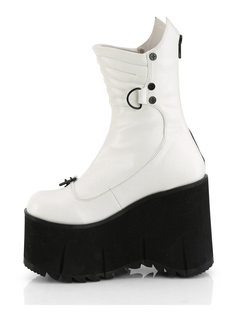 KERA-130 White Platform Boots