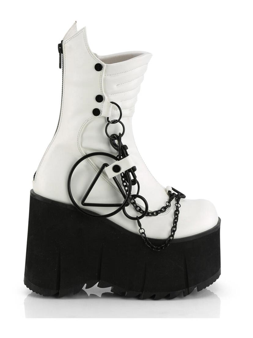 KERA-130 White Platform Boots