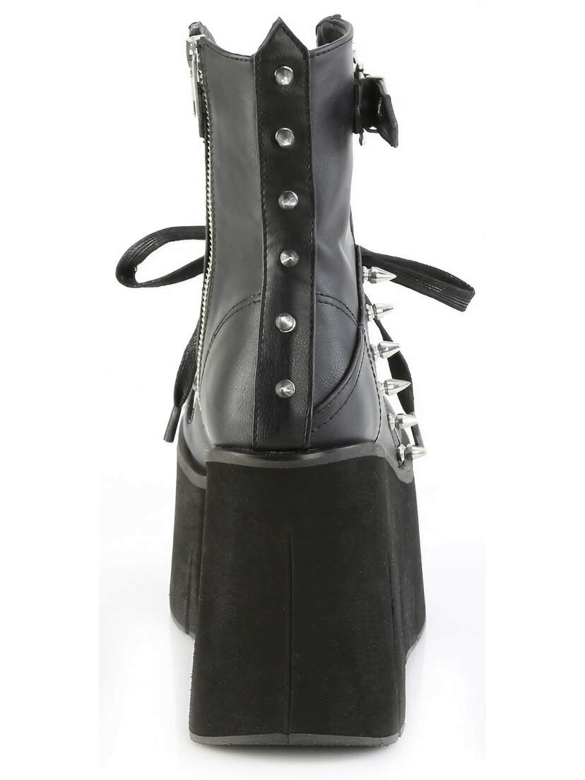 Kera-150 Skull Buckle Platform Ankle Boots