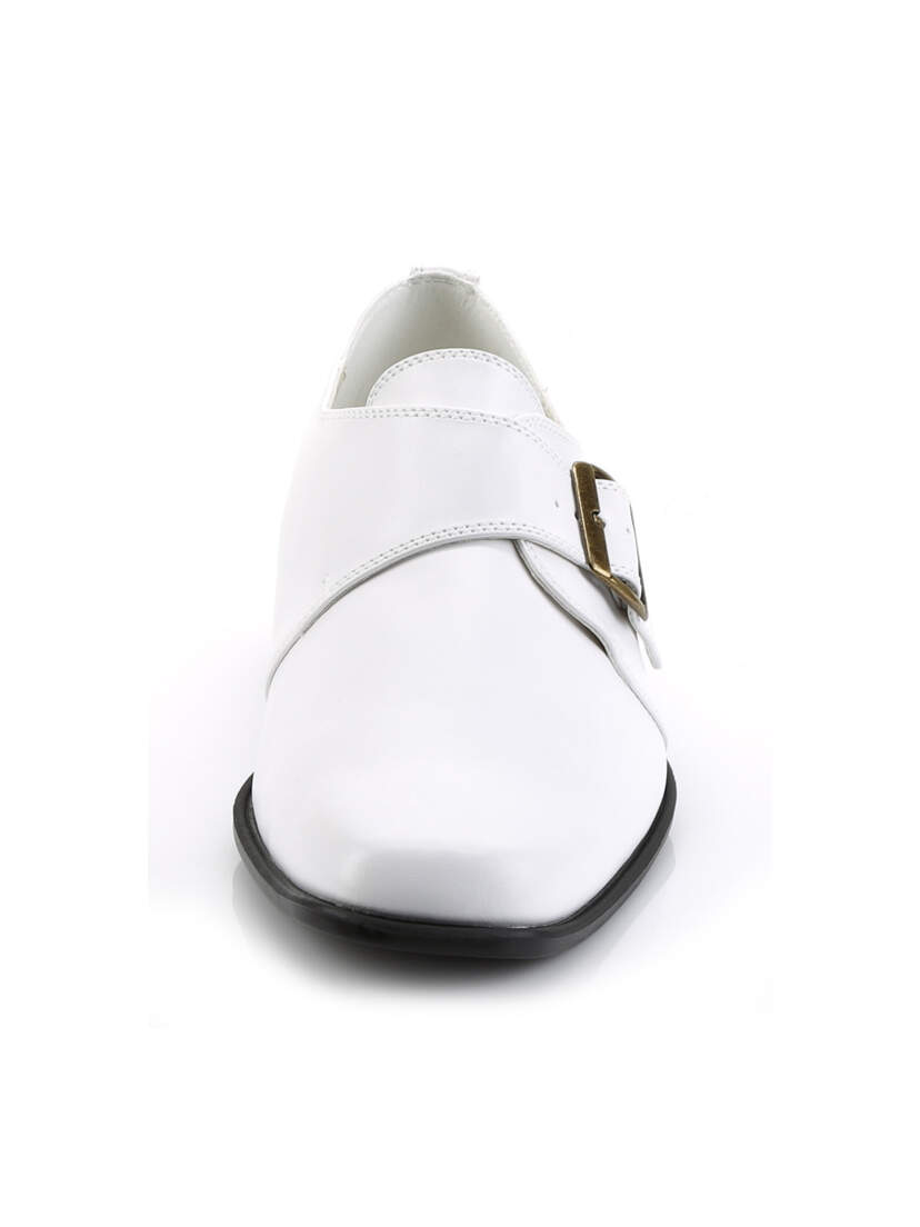 LOAFER-12 White Loafer Shoes
