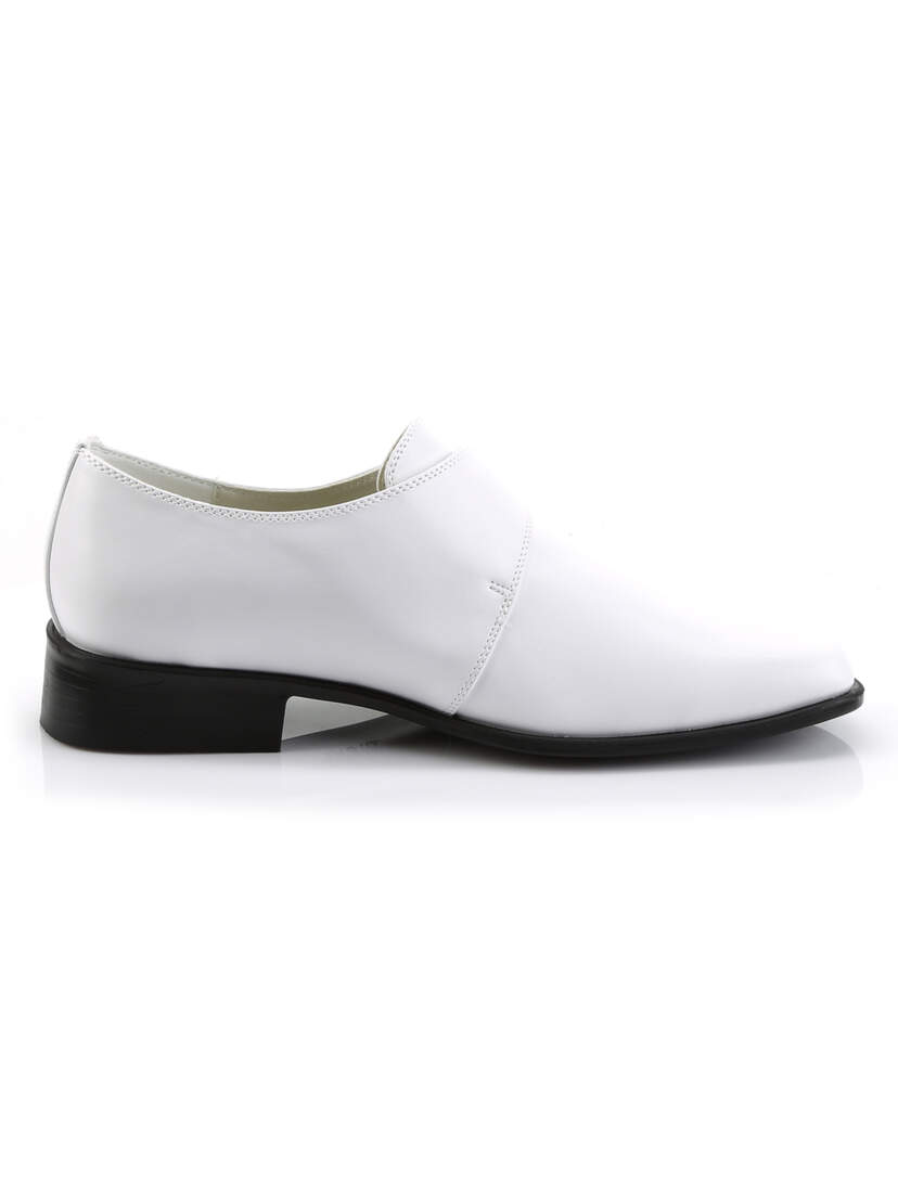 LOAFER-12 White Loafer Shoes