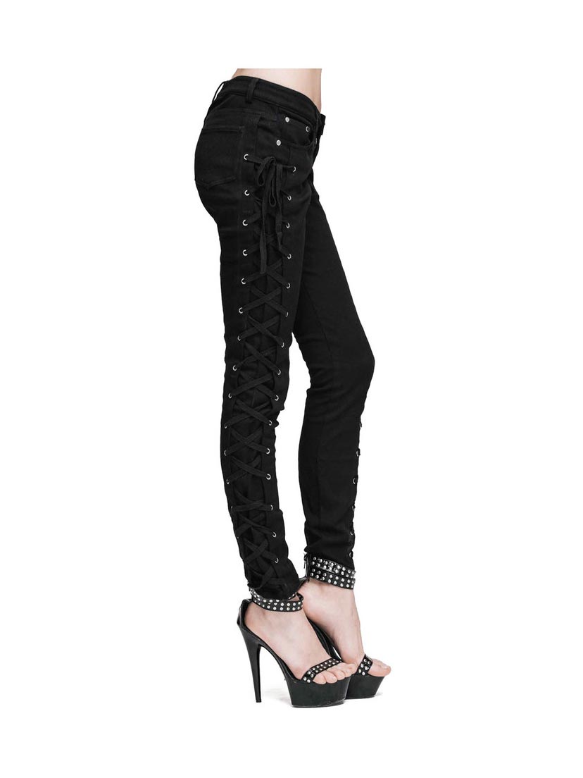 Lethia Side Lace Gothic Jeans