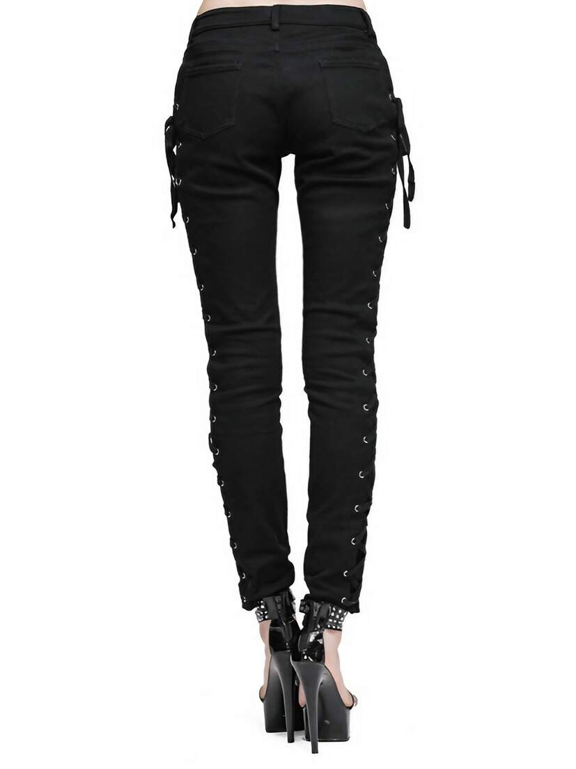 Lethia Side Lace Gothic Jeans
