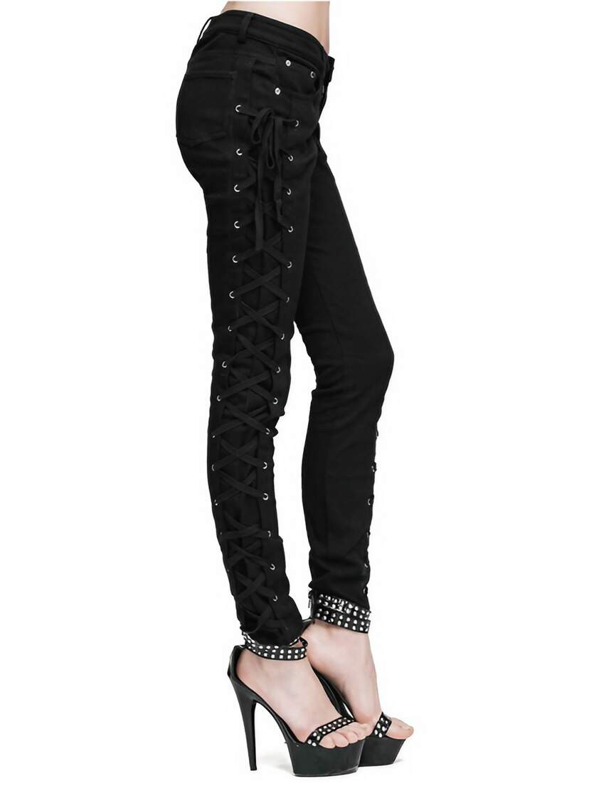Lethia Side Lace Gothic Jeans