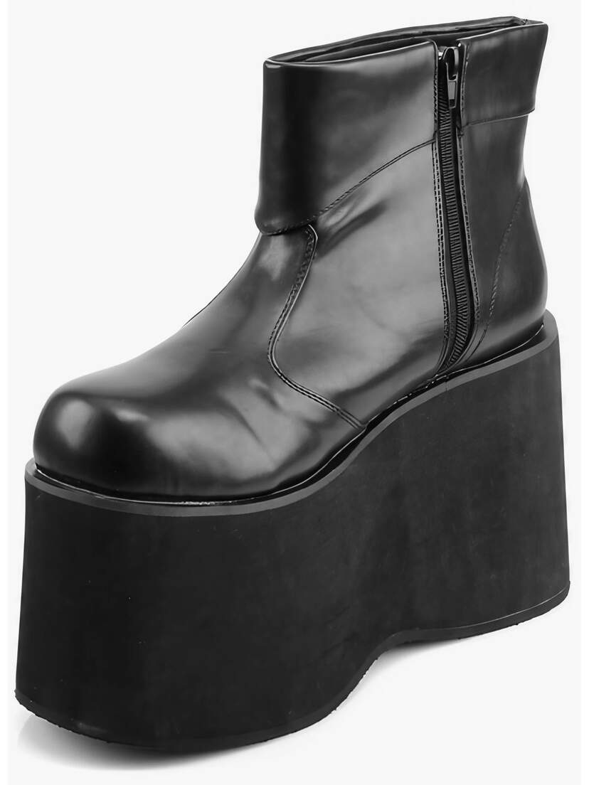 MONSTER-02 | 5 inch tall Men's Black Platform Boots