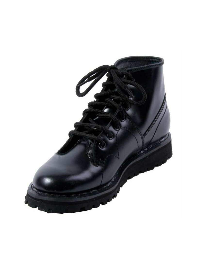 MONKEY BOOT-102 Black Laceup Boots - Clearance