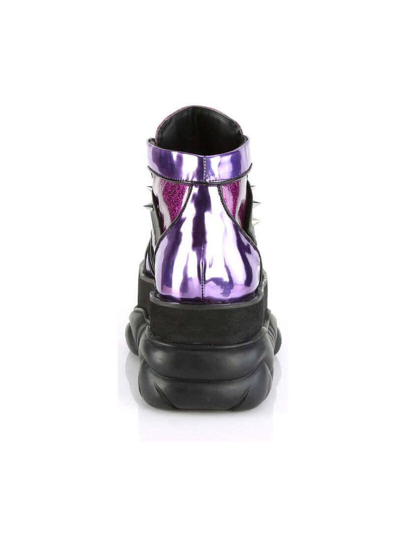 NEPTUNE-100 Purple Glitter Platform Shoes