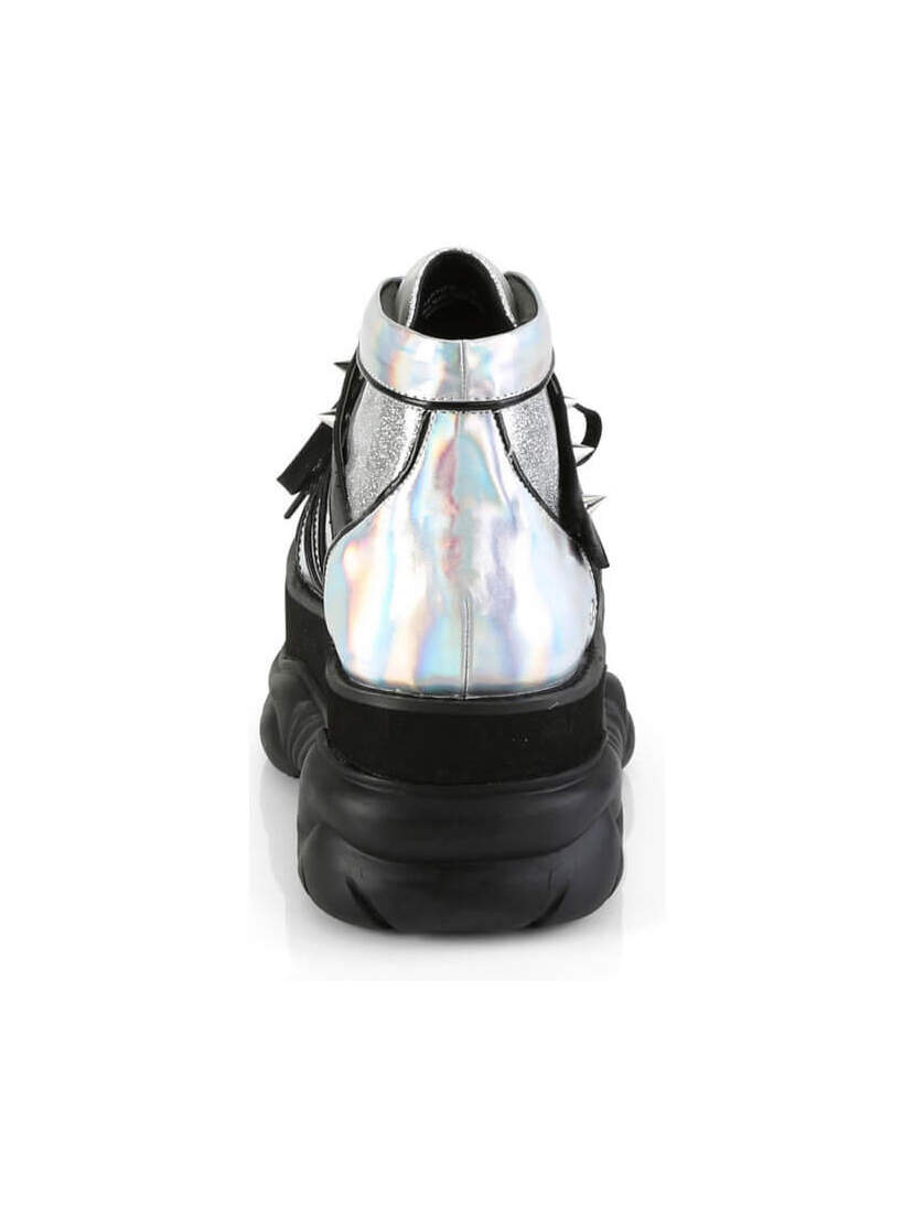 NEPTUNE-100 Silver Glitter Platform Shoes NEPTUNE-100 Silver Glitter Platform Shoes