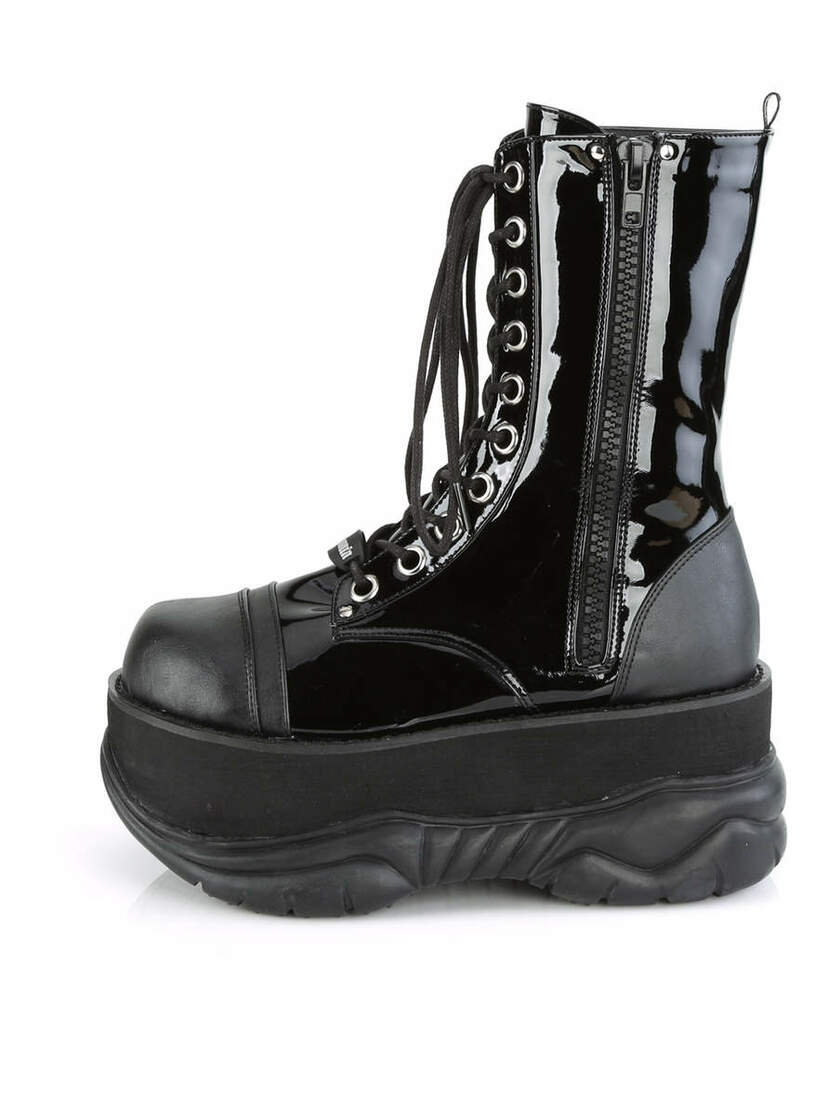 NEPTUNE-200 Patent Men's Platform Boots