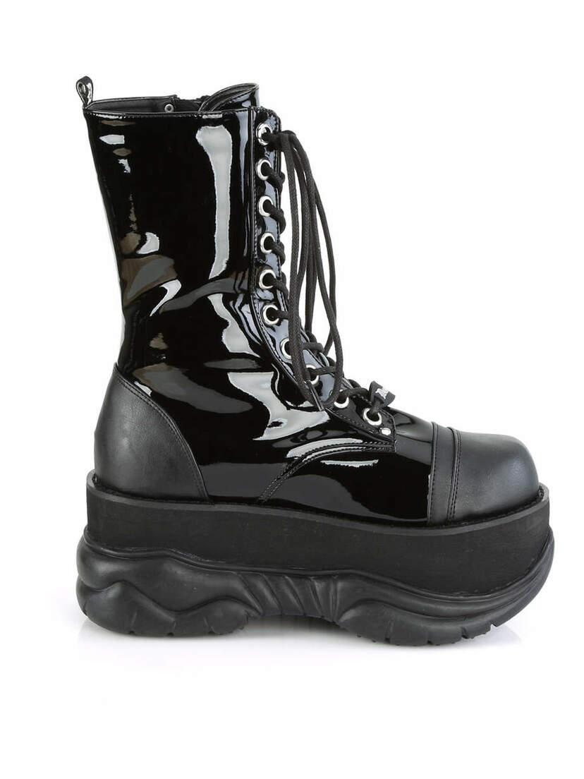 NEPTUNE-200 Patent Men's Platform Boots