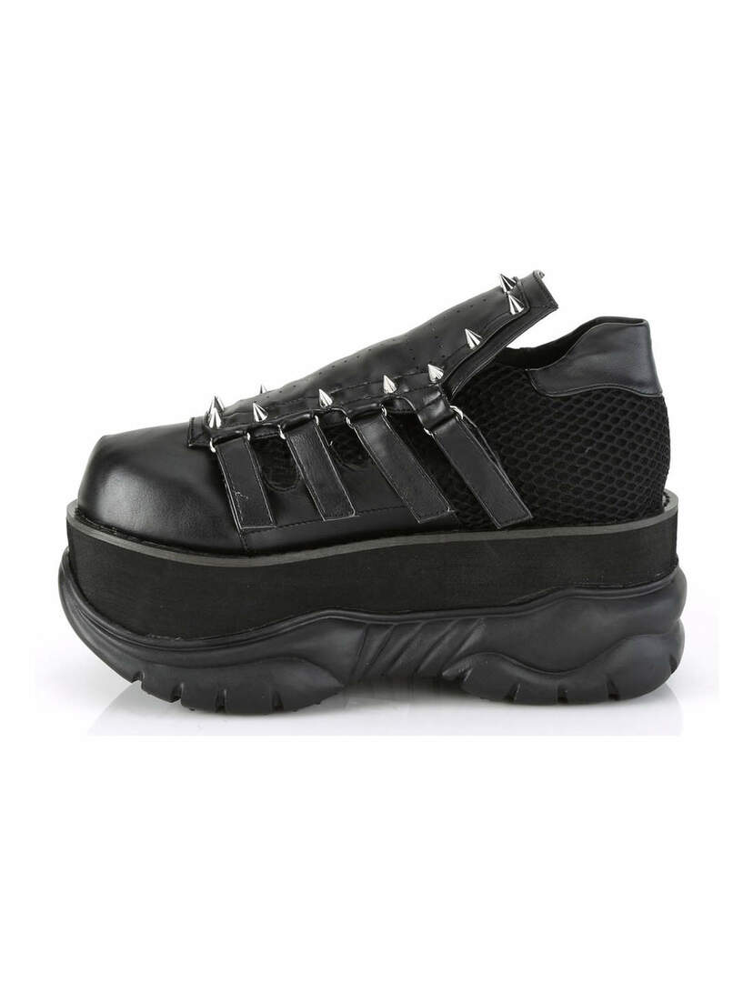 NEPTUNE-50 Black Platform Shoes