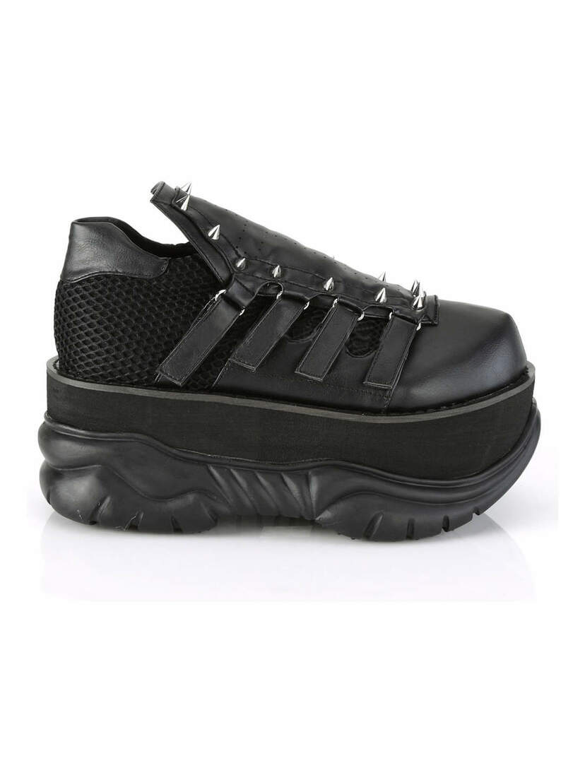 NEPTUNE-50 Black Platform Shoes