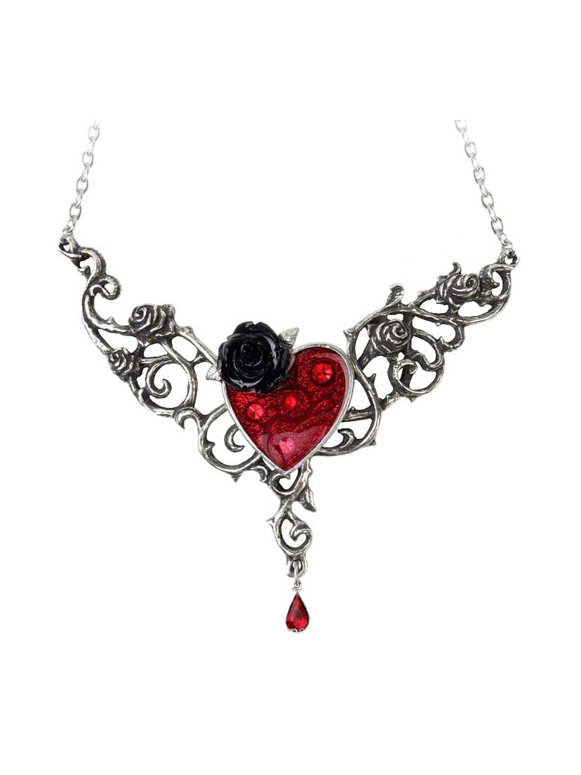 The Blood Rose Heart Necklace
