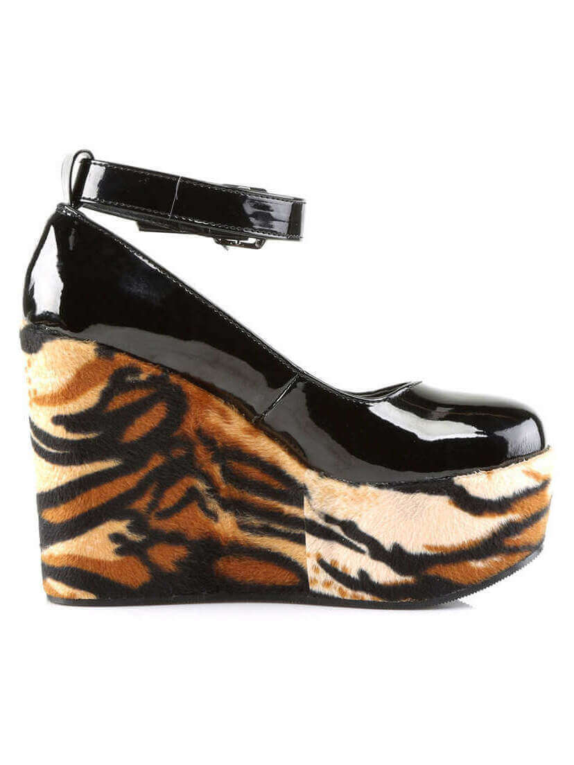POISON-03 Tiger Patent Shoes