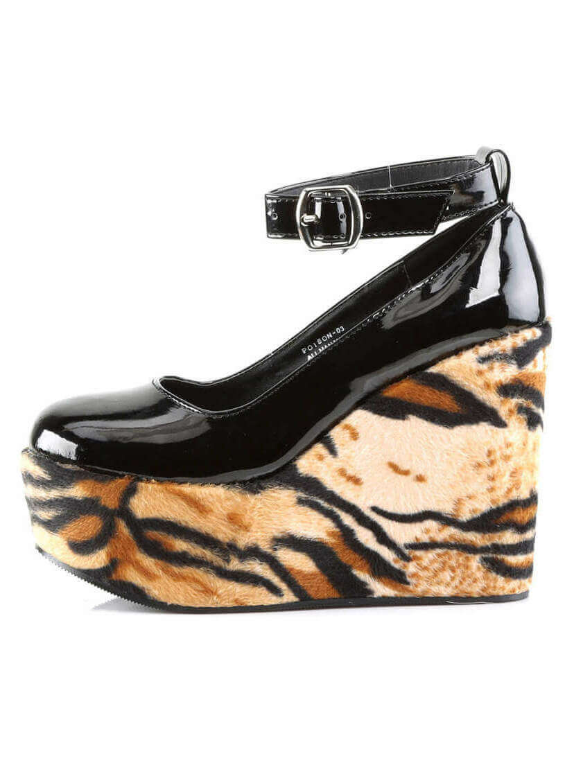 POISON-03 Tiger Patent Shoes