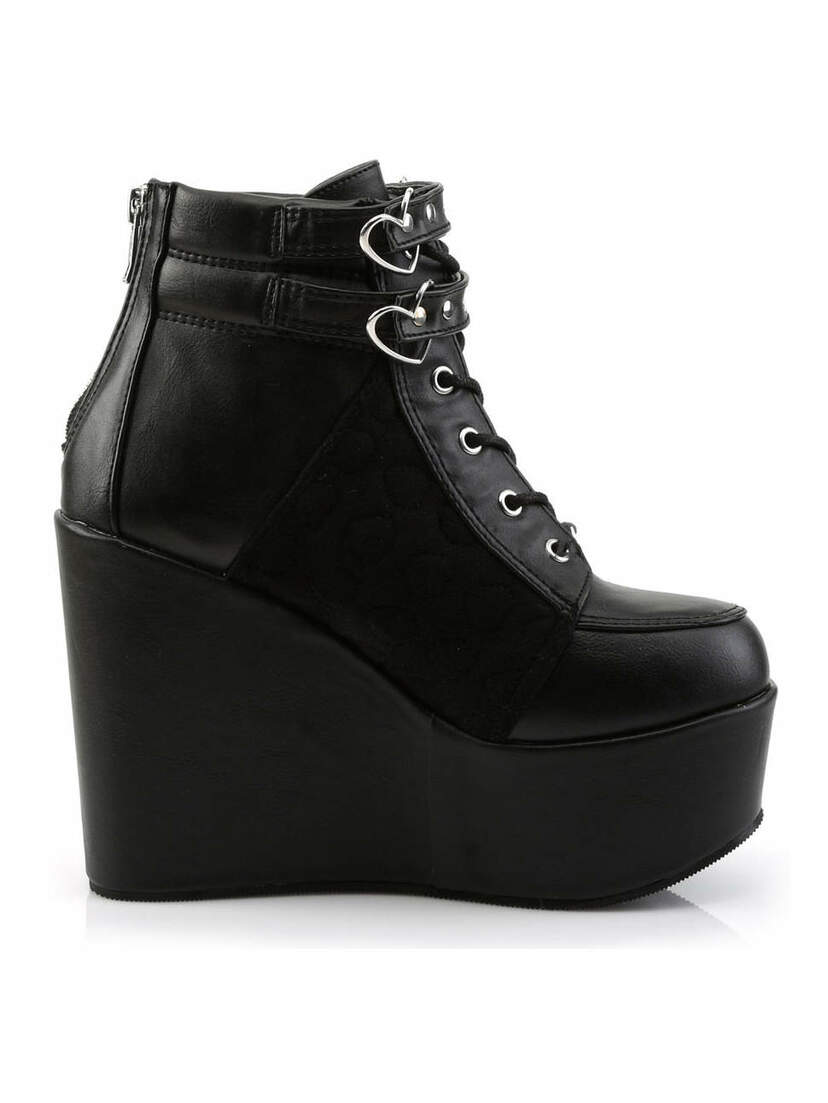Poison-105 Platform Boots with Hearts