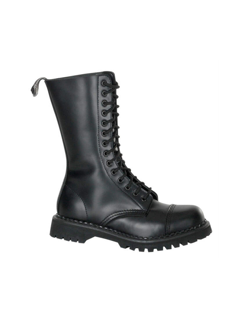 ROCKY-14 Black Leather Boots